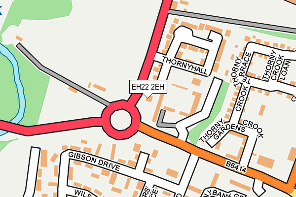 EH22 2EH map - OS OpenMap – Local (Ordnance Survey)