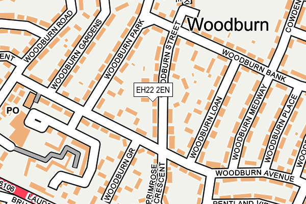 EH22 2EN map - OS OpenMap – Local (Ordnance Survey)