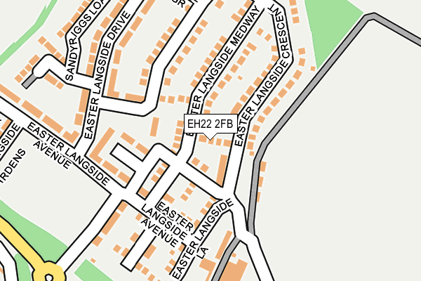 EH22 2FB map - OS OpenMap – Local (Ordnance Survey)