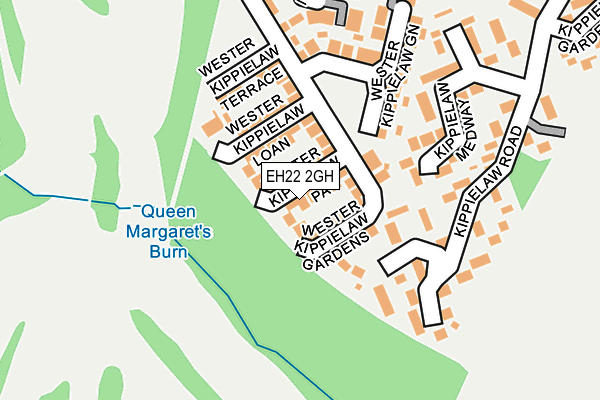 EH22 2GH map - OS OpenMap – Local (Ordnance Survey)