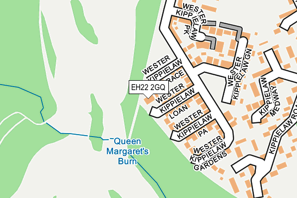 EH22 2GQ map - OS OpenMap – Local (Ordnance Survey)