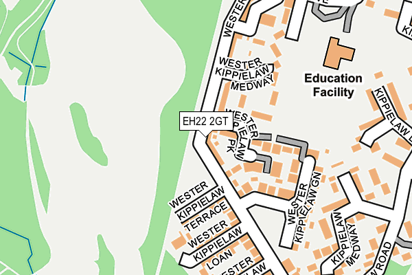 EH22 2GT map - OS OpenMap – Local (Ordnance Survey)