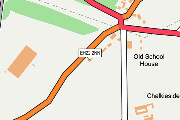 EH22 2NN map - OS OpenMap – Local (Ordnance Survey)