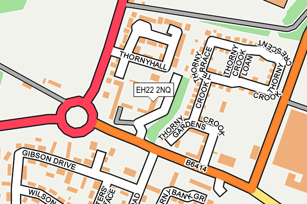 EH22 2NQ map - OS OpenMap – Local (Ordnance Survey)