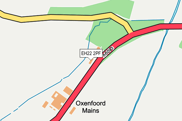 EH22 2PF map - OS OpenMap – Local (Ordnance Survey)