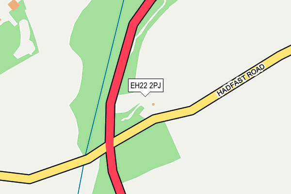 EH22 2PJ map - OS OpenMap – Local (Ordnance Survey)