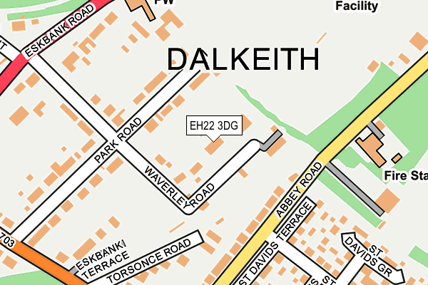EH22 3DG map - OS OpenMap – Local (Ordnance Survey)