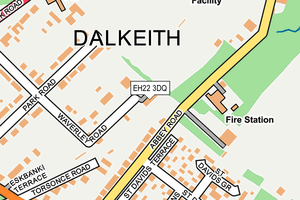 EH22 3DQ map - OS OpenMap – Local (Ordnance Survey)