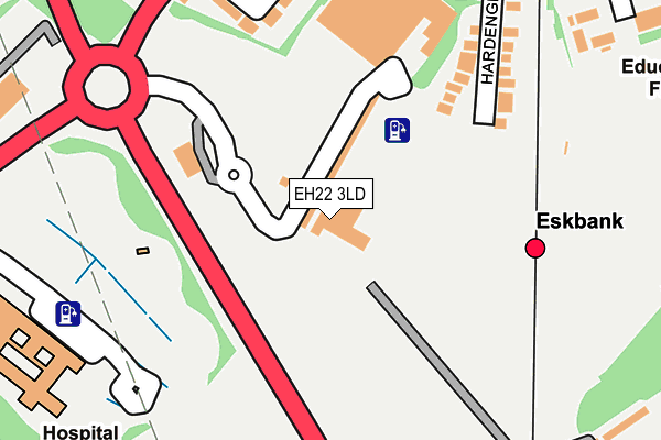 EH22 3LD map - OS OpenMap – Local (Ordnance Survey)