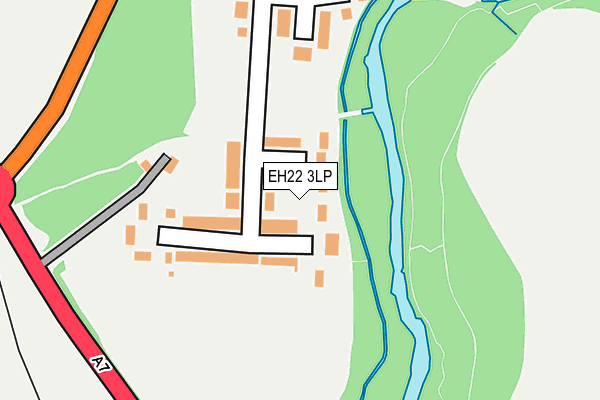 EH22 3LP map - OS OpenMap – Local (Ordnance Survey)