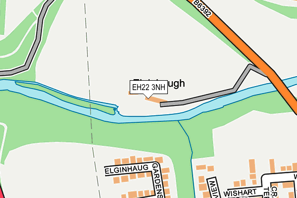 EH22 3NH map - OS OpenMap – Local (Ordnance Survey)