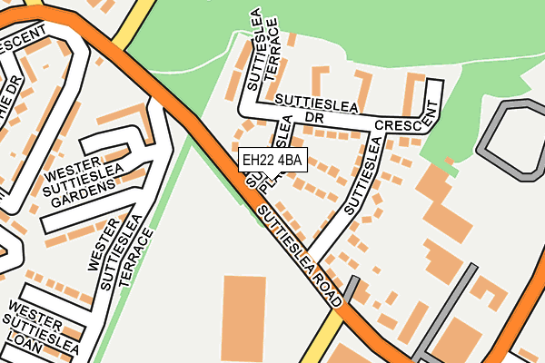 EH22 4BA map - OS OpenMap – Local (Ordnance Survey)