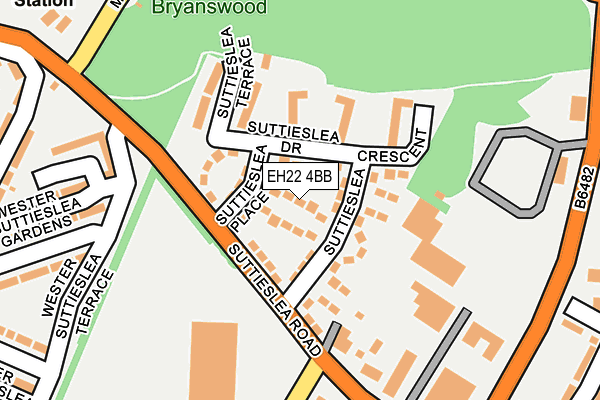 EH22 4BB map - OS OpenMap – Local (Ordnance Survey)