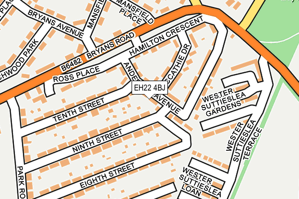 EH22 4BJ map - OS OpenMap – Local (Ordnance Survey)