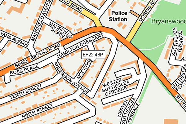 EH22 4BP map - OS OpenMap – Local (Ordnance Survey)