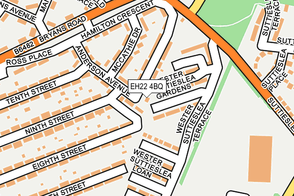 EH22 4BQ map - OS OpenMap – Local (Ordnance Survey)