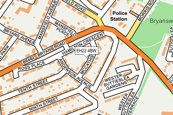 EH22 4BW map - OS OpenMap – Local (Ordnance Survey)