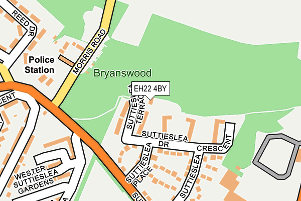 EH22 4BY map - OS OpenMap – Local (Ordnance Survey)