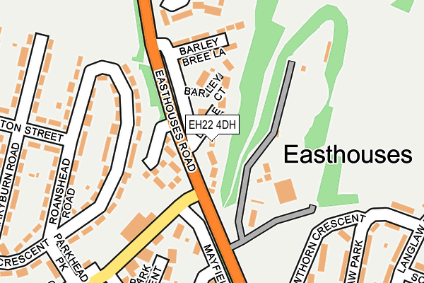 EH22 4DH map - OS OpenMap – Local (Ordnance Survey)