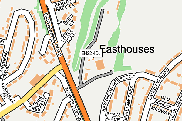 EH22 4DJ map - OS OpenMap – Local (Ordnance Survey)