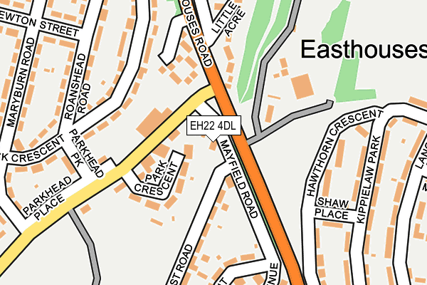 EH22 4DL map - OS OpenMap – Local (Ordnance Survey)