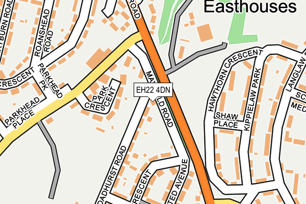 EH22 4DN map - OS OpenMap – Local (Ordnance Survey)