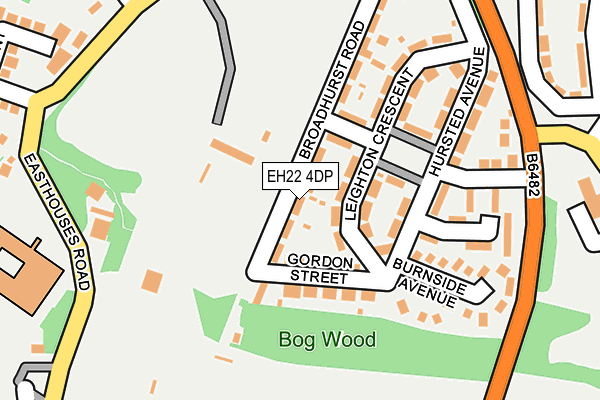 EH22 4DP map - OS OpenMap – Local (Ordnance Survey)