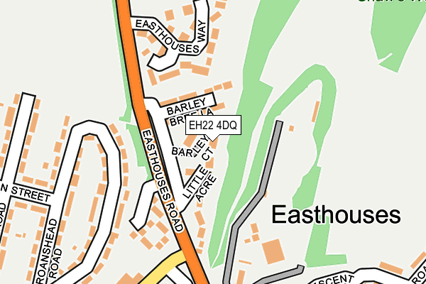 EH22 4DQ map - OS OpenMap – Local (Ordnance Survey)