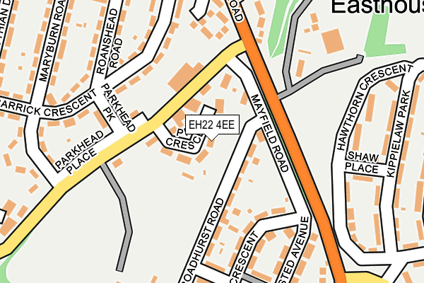 EH22 4EE map - OS OpenMap – Local (Ordnance Survey)