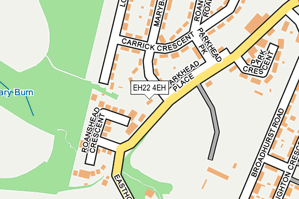 EH22 4EH map - OS OpenMap – Local (Ordnance Survey)