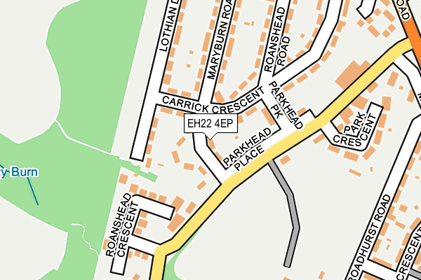 EH22 4EP map - OS OpenMap – Local (Ordnance Survey)