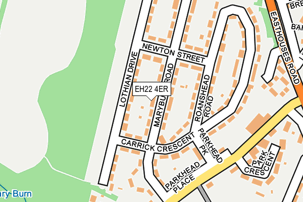 EH22 4ER map - OS OpenMap – Local (Ordnance Survey)