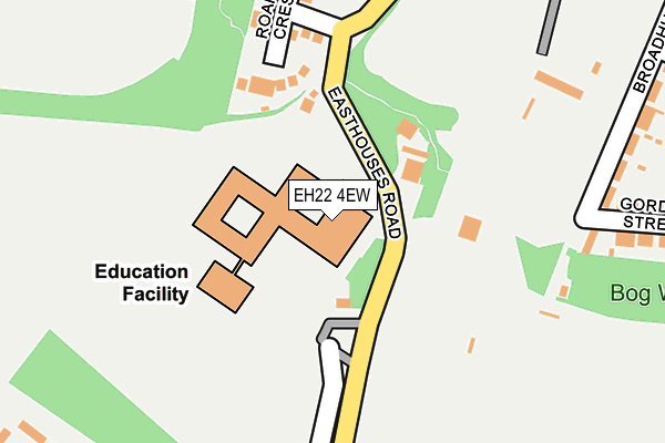 EH22 4EW map - OS OpenMap – Local (Ordnance Survey)