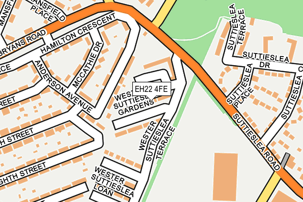 EH22 4FE map - OS OpenMap – Local (Ordnance Survey)