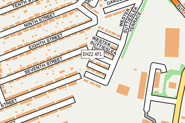 EH22 4FL map - OS OpenMap – Local (Ordnance Survey)