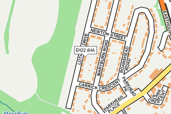 EH22 4HA map - OS OpenMap – Local (Ordnance Survey)