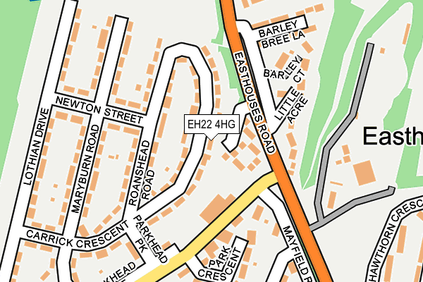 EH22 4HG map - OS OpenMap – Local (Ordnance Survey)