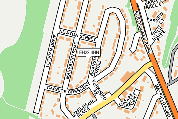 EH22 4HN map - OS OpenMap – Local (Ordnance Survey)