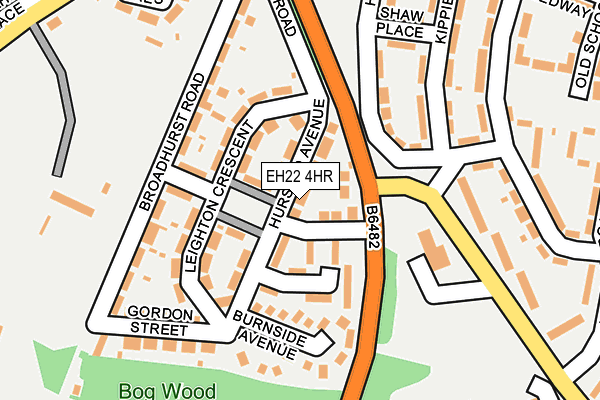 EH22 4HR map - OS OpenMap – Local (Ordnance Survey)