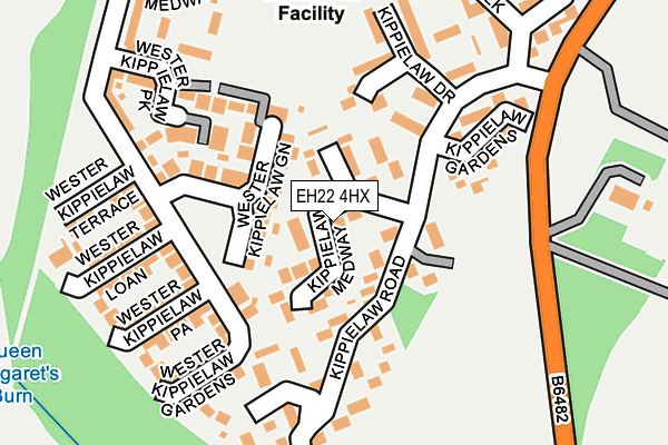 EH22 4HX map - OS OpenMap – Local (Ordnance Survey)