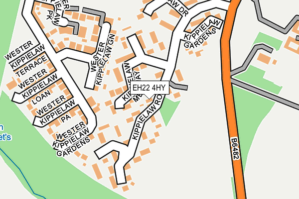 EH22 4HY map - OS OpenMap – Local (Ordnance Survey)