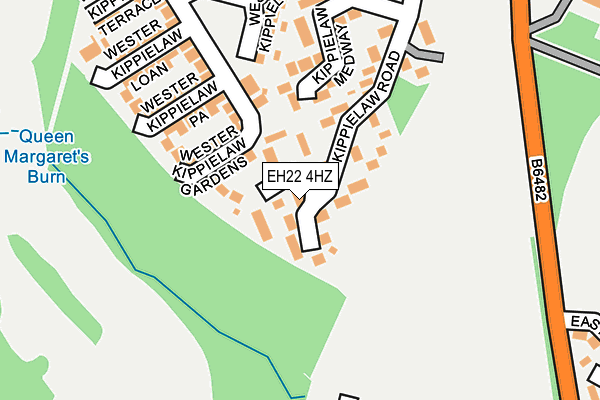 EH22 4HZ map - OS OpenMap – Local (Ordnance Survey)