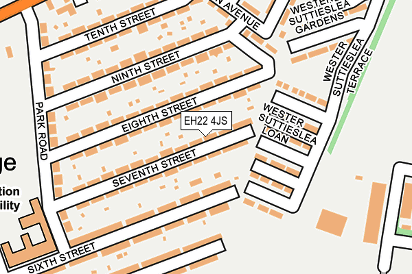 EH22 4JS map - OS OpenMap – Local (Ordnance Survey)