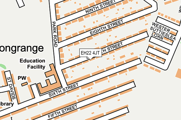 EH22 4JT map - OS OpenMap – Local (Ordnance Survey)