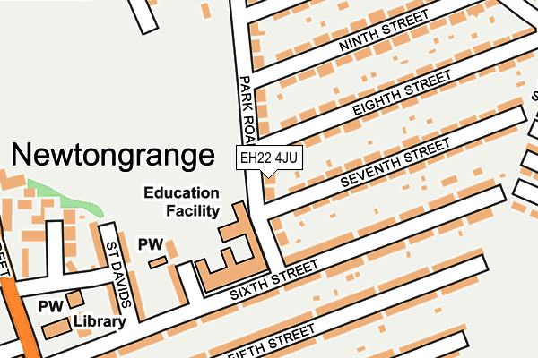 EH22 4JU map - OS OpenMap – Local (Ordnance Survey)