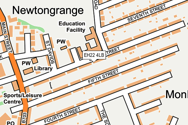 EH22 4LB map - OS OpenMap – Local (Ordnance Survey)