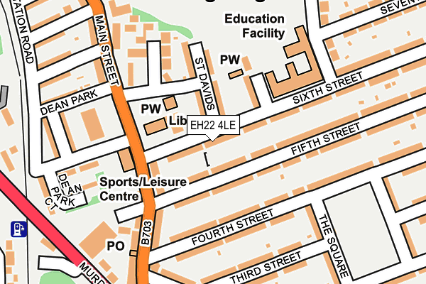 EH22 4LE map - OS OpenMap – Local (Ordnance Survey)