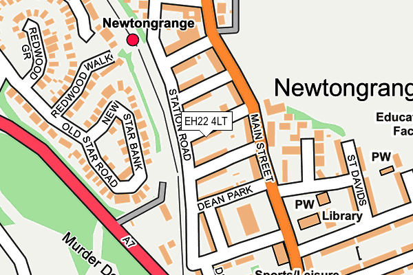 EH22 4LT map - OS OpenMap – Local (Ordnance Survey)