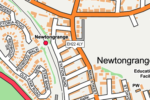 EH22 4LY map - OS OpenMap – Local (Ordnance Survey)