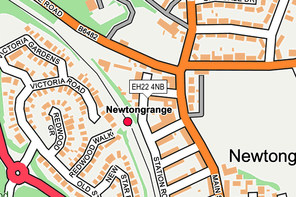 EH22 4NB map - OS OpenMap – Local (Ordnance Survey)